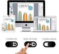 K-MART - (3個裝) 鏡頭蓋 保護私隱 相機鏡頭保護蓋 防黑客 超薄0.68mm