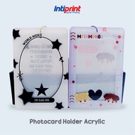 Photocard Holder Acrylic Print UV Can Be Custom Design