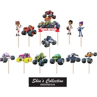Cake Topper Blaze and the monster machine 1 set contains 12 pcs