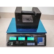 Siap Lesen 25kg Rechargable Digital Weighting Scale Timbang (Black) Kilo