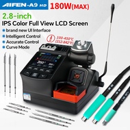 AIFEN A9HD 180W Solderng Station C210 C245 Soldering Iron Tip Color Screen Rework Station PCB Repair