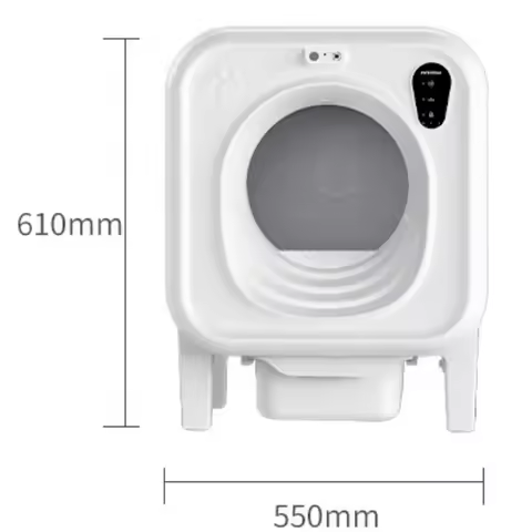 AI Self-Cleaning Cat Litter Box with 4K Camera & Voice Control Automatic Odorless Smart Toilet for M