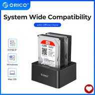 ORICO Clone 2.5 3.5นิ้ว Hard Drive Docking Station 2 Bay USB3.0 SATA HDD Support UASP 16TB HDD Enclo