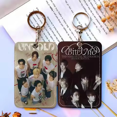 Kpop Man E-ENHYPEN-S Card Holders Student ID Card Protective Cover Cases Student Campus Access Cards