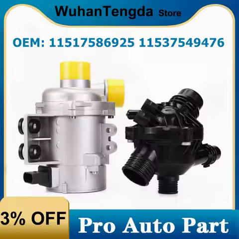 Coolant Water Pump Thermostat for BMW E60 E61 E81 E87 E90 E91 X1 X3 X5 Z4 325i 330i 525i 530i 630i 7