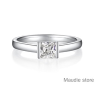 Ice Cushion Cut Diamond Ring Moissanite for Women Simple Ring 0.5ct Engagement Proposal Ring
