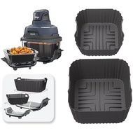 FN101GY Air Fryer Silicone Liners for Ninja Crispi FN101GY/FN101SG/FN101ST, Non-Stick Glass Air Frye