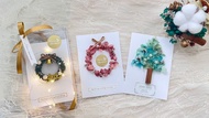 百元實用交換禮物 聖誕花圈卡片 聖誕禮物/交換禮物/DIY材料包