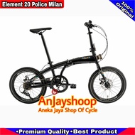 Sepeda Lipat 20 inch Element Police Milan