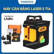 Máy cân bằng laser 5 tia xanh treo tường Laisai LSG660S chính Máy cân mực gồm 1 tia dọc 1 tia ngang