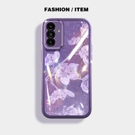 Bling Paper Bauhinia Flower Case Samsung Galaxy M55 C55 A55 5G Case Soft Casing Samsung Galaxy A35 5