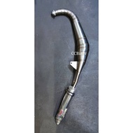 Dinamik 120 R9 Racing Exhaust Pipe OPEN (Mugello Carbon) Full Stainless Steel