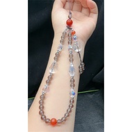 New Trendy Fashion Beautiful Ice Shining Stone Mobile Phone Chain, Diameter 6mm