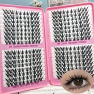 Lashes Anime-style curled 256 cluster , natural cat eye lashes, slender Korean-style makeup lashes