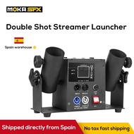 SFX 2 Shot Confetti Machine Double Shot Streamer Launcher Electric Confetti Blaster DMX Remote Contr