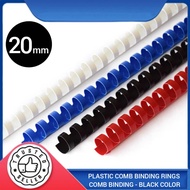 Binding Comb | Plastic Comb Binding Rings | Binding Comb Ring | Comb Binding - Black Color 20mm