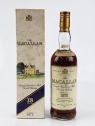 九龍塘回收·威士忌·Macallan 1972 18 Year Old/麦卡伦 18年 1972-1990 whisky