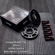 Wheel Spacer 20mm 5/108 CB:63.4 Bolts:M14x1.5 - Bonoss Spacer Kit