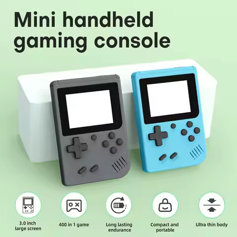 Retro MINI Handheld Game Console 3.0-inch LCD Screen Handheld Game 8 Bit 400 in 1 Retro Classcial Ga