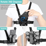HP Adjustable Chest Strap Harness Belt for GoPro and Smartphone Holder Chesthp Stabilizer Tongsis Mo