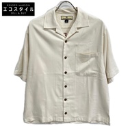 Tommy Bahama Ivory Billfish Cowboy Embroidered Open-Collar Shirt, Size S [Used]