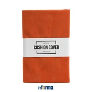 SOFA CUSHION COVER - VELVET RED ORANGE CUSHION COVER 30X50CM