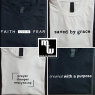 Premium Cotton Christian Bible Verse Tshirt Black & White Minimalist Collection