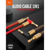 DJAMAN Audio Cable L Shape Jack 3.5mm for mobile phone to Speaker Salon Car Audio support 3.5mm Jack