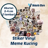 Cat Meme Vinyl Sticker Size 2-4 cm (1 sheet)