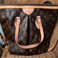 LV M40145 花紋手提抓皺斜背包