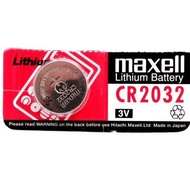 Maxell lithium BATTERY CR2032 ORIGINAL (MADE IN JAPAN) 3V