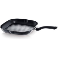 Fissler Frying Pan 28cm Senit IH Grill Pan for Gas and Induction 045-601-28-100 Black
