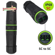IP68 Waterproof SC Dual Core Fiber Optical Coupler Extend Fiber Optic Cable Length Flame Retardant C