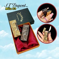 HỘP QUẸT BẬT LỬA DUPONT SLIM KHẮC HÌNH RỒNG NỔI NHỎ GỌN THIẾT KẾ MINI