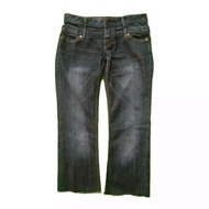 Guess Denim Cropped Edge Jeans Celana Panjang Original Second Merch Japan Korea Brand Vintage Retro 