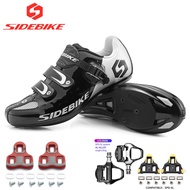 sidebike road cycling shoes with pedals ultralight racing road bike shoes men women bicycle sneakers breathable