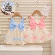 Baby Dress for Girls 6-12 Months Summer Sling Bow Princess Dress for Kid Girl 1 2 3 4 Years Old Birthday Party Cute Dresses Gilrs Photo Shoto Sweet Dresses