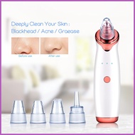 ✑ ◹ ❀ Ckeyin Blackhead Remover Electric Vacuum Suction Blackhead Extractor Clean Tool with 4 Probe