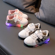 Shoes for children - sports with led lights, latest model GĐ with monster stickers, super cool sport