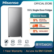 [FREE Installation] Hisense 5 STAR 1 Door Refrigerator 单门冰箱 (170L) Silver - RR197D4AGN1 / Black - RR198D4ABM1