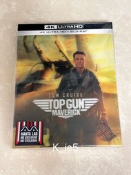 全新 Manta Lab版 Top Gun Maverick 壯志凌雲2 獨行俠 港版兩碟4K+BD 鐵盒 幻彩封面 限量編號 繁中字幕 Tom cruise 湯告魯斯