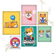 Ironed Image, Heat Pressed Image of Shiba Inu Dog 3