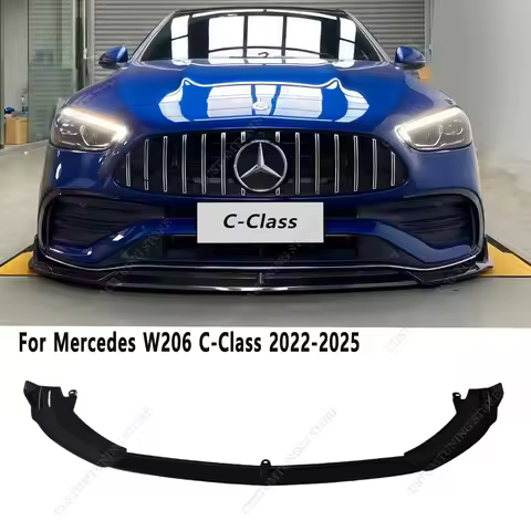 For Mercedes W206 C200 C300 C400 AMG-Line Front Bumper Lip Spoiler Splitter Diffuser C43 AMG Line 20