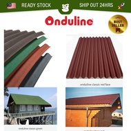 ONDULINE Roof Fibre Roofing 1Mx2M Corrugated Sheet Ridges Cap Red Black Brown Green Light Weight Rab