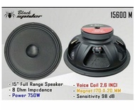 SPEAKER BLACK SPIDER 15600 15INCH