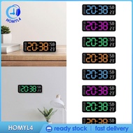 [Homyl4] Digital Wall Clock Wall Clock Brightness Adjustable LED Wall Clock