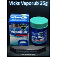 Vicks Vaporub 25g 25ml Xtra Strong Vick Rub Nose Block VAPORISING ointment cold extra 维克斯伤风膏 感冒舒缓膏氏塞