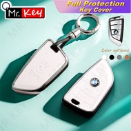 【Mr.Key】Elegant Key Case For BMW G30 G20 X1 X3 X5 X6 X7 520 525 320i G01 G02 F15 F16 Cover Keychain