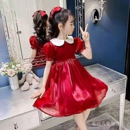 【bu65422.my】 女童连衣裙暮云纱洋气女孩公主裙童装纱裙裙子   【0901phP0LhI9J】