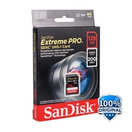 Memory SDXC/HC UHS-I Card U3 V30 4K 200MB/s 128GB SDSDXXD-128G Sandisk Extreme Pro